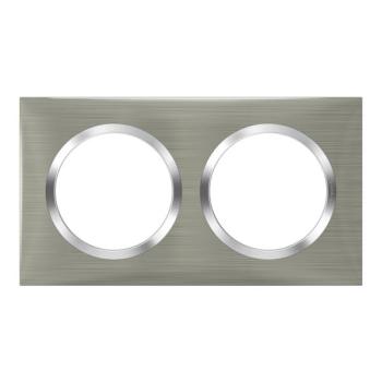  PLAQUE 2P STYLE INOX BROSSE 