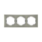  PLAQUE 3P STYLE INOX BROSSE 