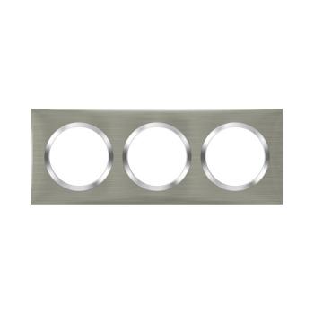  PLAQUE 3P STYLE INOX BROSSE 