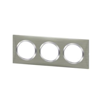  PLAQUE 3P STYLE INOX BROSSE 