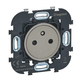  PRISE AFFLEURANTE 2P+T GRIS M 