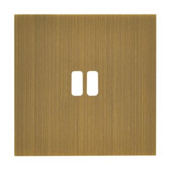  PLAQU 1P POUR USB EPURE BRONZE 