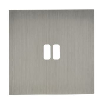  PLQ 1P USB EPURE ACIER BROSSE 