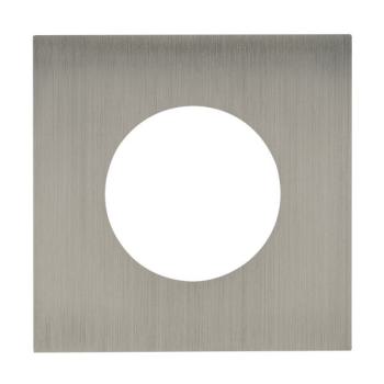  PLAQUE 2P+T EPURE ACIER BROSSE 