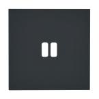  PLAQUE 1P USB EPURE NOIR MAT 