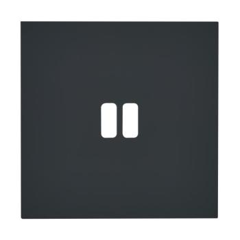  PLAQUE 1P USB EPURE NOIR MAT 