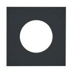  PLAQUE 2P+T EPURE NOIR MAT 