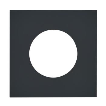  PLAQUE 2P+T EPURE NOIR MAT 