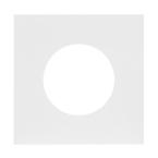  PLAQUE 2P+T EPURE BLANC SATIN 