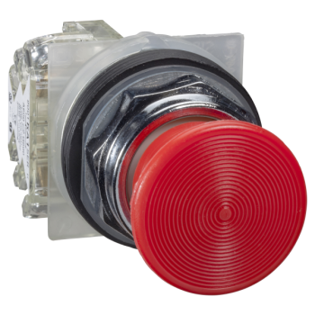  BOUTON POUSSOIR ROUGE DIA 