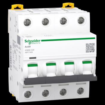  Acti9 iC60N disj 4P 20A crbe C 