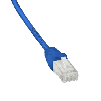  CORDON UUTP CAT6 0,5m Bleu 