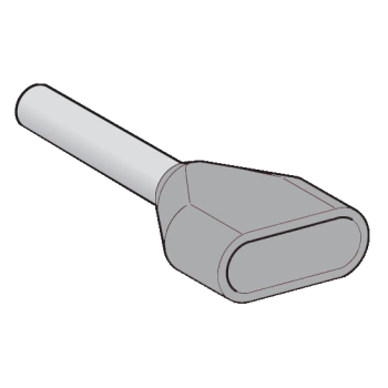  Embout D moyen 0,75mm� grisDIN 