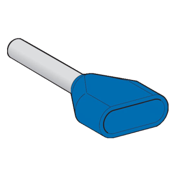  Embout D moyen 2,5mm� bleu DIN 