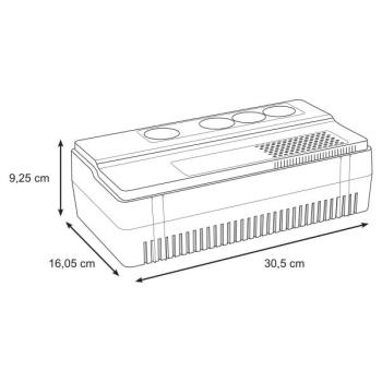  Onduleur UPS 3S 800VA 4PC Schu 
