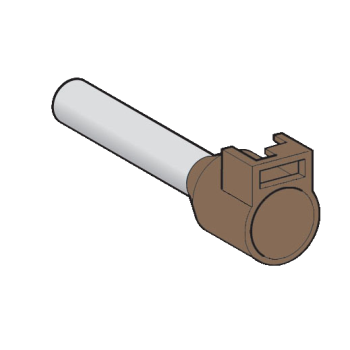  Embout E moyen 10mm� brun NF 