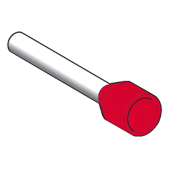  Embout long 1mm� rouge DIN 