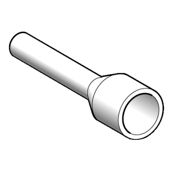  Embout court 1,5mm� noir DIN 