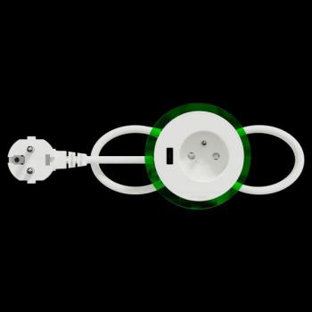  Bloc prise XS 1 PC+USB A - Bl 