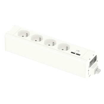  Module M 4PC+USB A+C - Blanc 