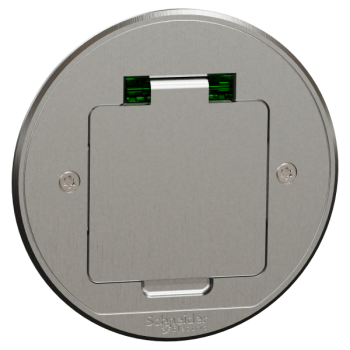  Prise sol equip ronde m�tal 