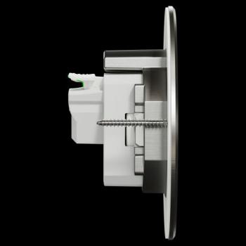  Prise sol equip ronde m�tal 