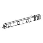  tron�. droit 630A 3m 6 sorties 