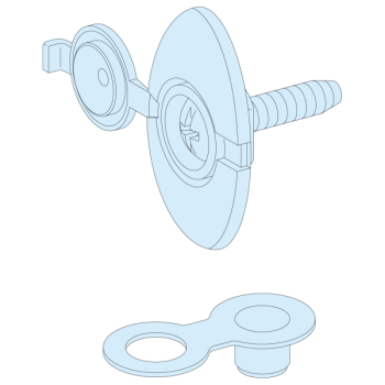  Accessoires toit 6vis+4 bouch. 