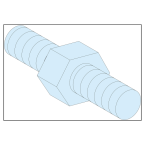  4 Entretoise hexagonale M5 H9 