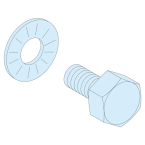  vis+rond M6x16 barre Tar.<630A 