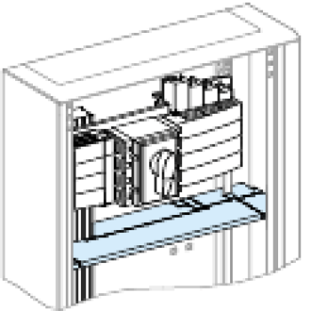  Cloison horiz.UF cof/arm. L600 
