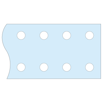 Barre JdB horiz. pleine 60x10 