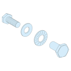  20 boulons liaison 2 JdB H./V. 