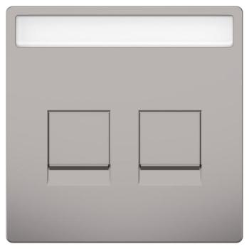  Enjo RJ45 porte-�tiq nickel 