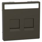 Enjo RJ45 porte-�tiq mocca 