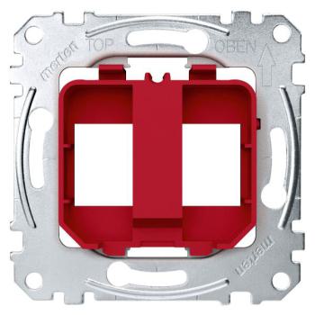  M�ca RJ45x2 Keystone rouge 