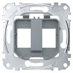  M�ca RJ45x2 Keystone transp. 