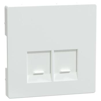  Enjo simple RJ45x2 blanc lotus 