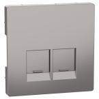  Enjo simple RJ45x2 nickel 