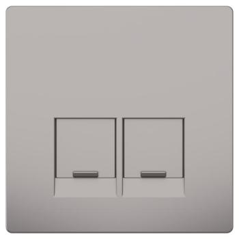  Enjo simple RJ45x2 nickel 