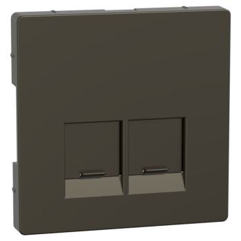  Enjo simple RJ45x2 mocca 
