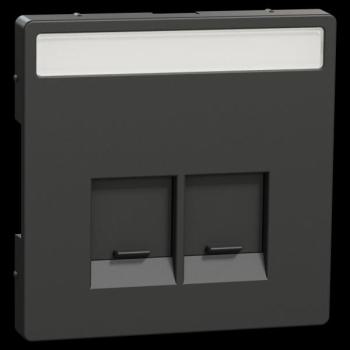  Enjo �tiquette RJ45x2 anthra 