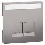  Enjo �tiquette RJ45x2 nickel 