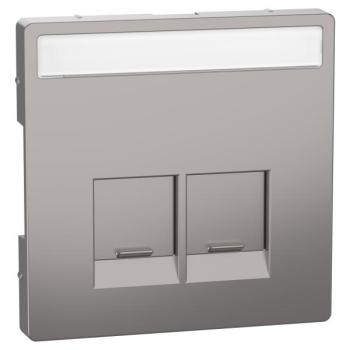  Enjo �tiquette RJ45x2 nickel 