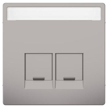  Enjo �tiquette RJ45x2 nickel 