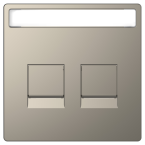  Enjo RJ45 porte-�tiq nickel 