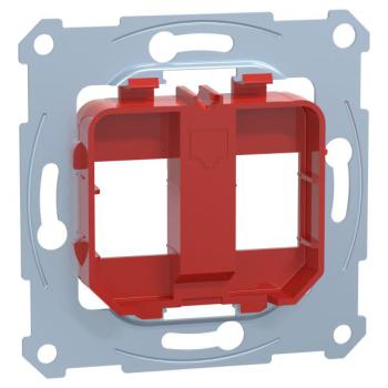  M�ca RJ45x2 Keystone rouge 