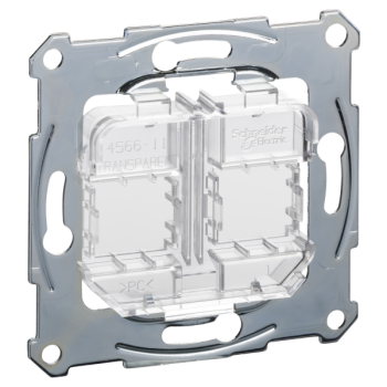  M�ca RJ45x2 Keystone transp. 