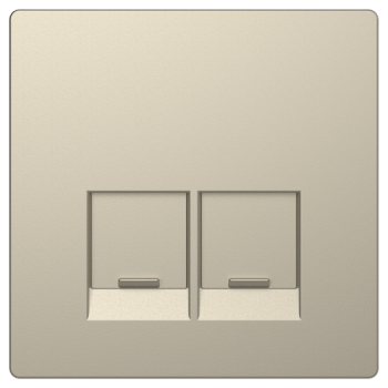  Enjo simple RJ45x2 blanc sable 