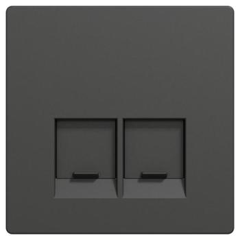  Enjo simple RJ45x2 anthracite 